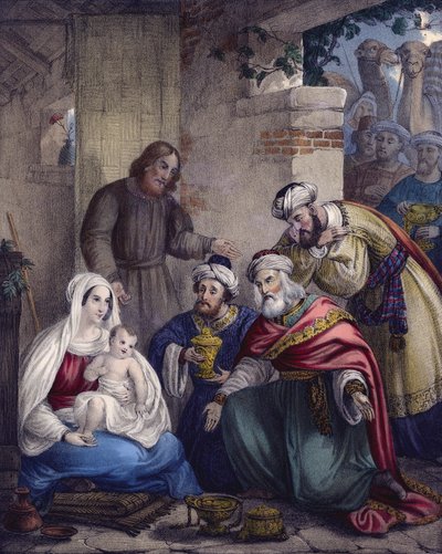 The Worship and Offerings of the Wise Men by Siegfried Detler Bendixen